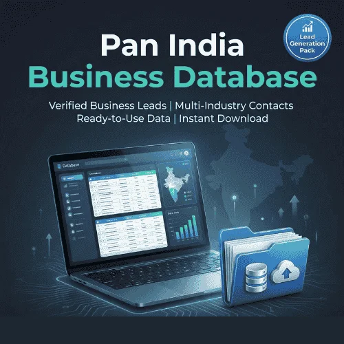 Pan India Business Database with verified business leads, multi-industry contacts, ready-to-use data, and instant digital download.